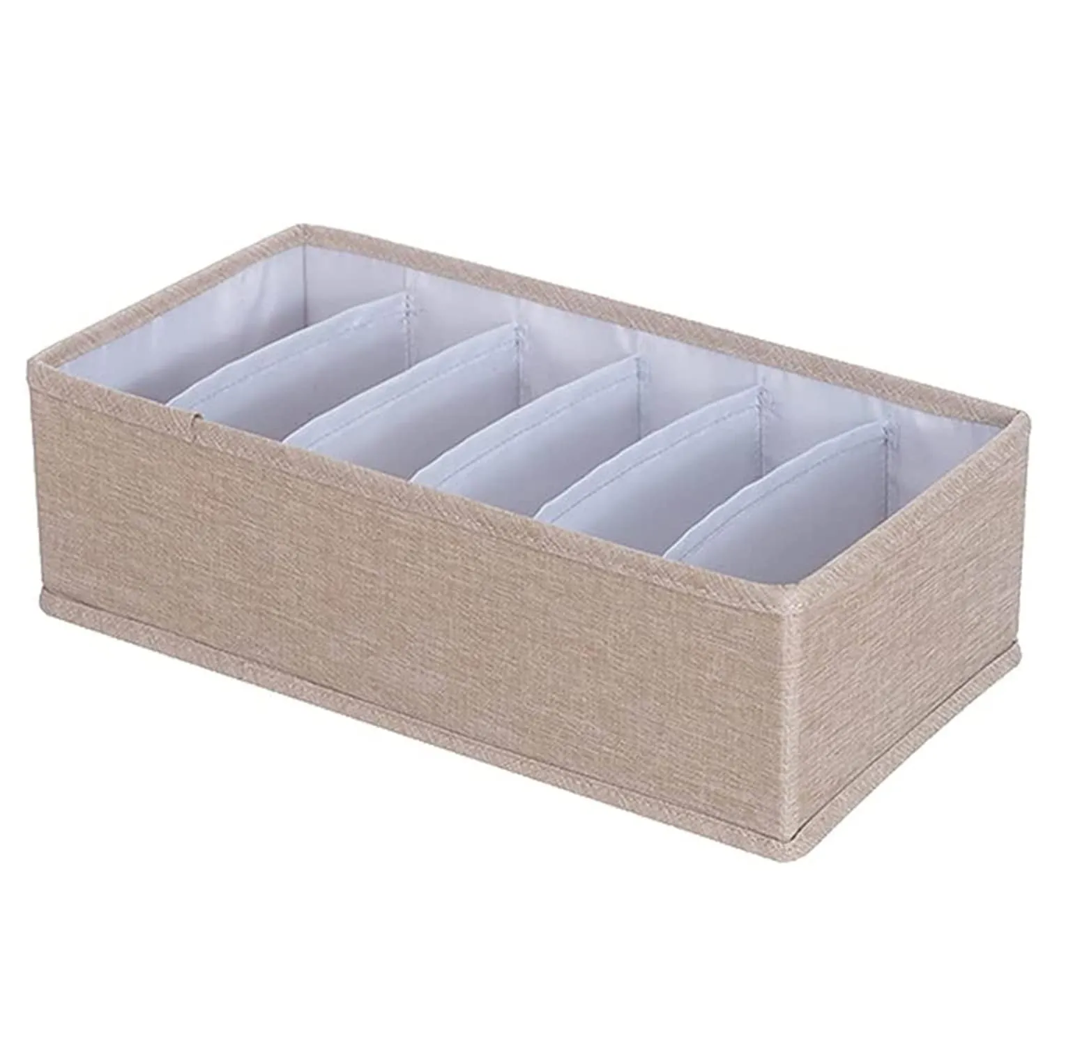 Foldable Wardrobe Clothes Closet Organizer, Save Space Clothing Storage Bins - Linen