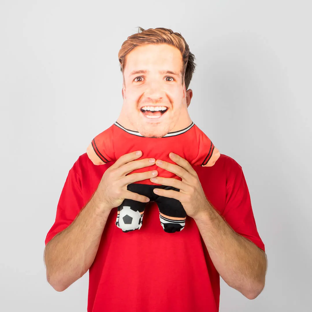 Footballer Face Pillow