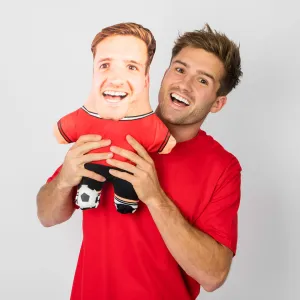 Footballer Face Pillow