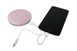 FREE SHIPPING:: Purple Mist LED Lighted Portable Charger Compact Mirror :: CHARM BEYOND Series