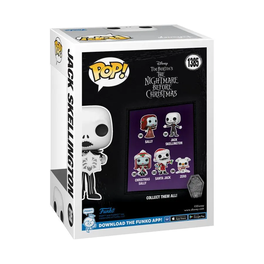 Funko POP! Disney: The Nightmare Before Christmas - Jack Skellington With Snowflake Vinyl Figure T 