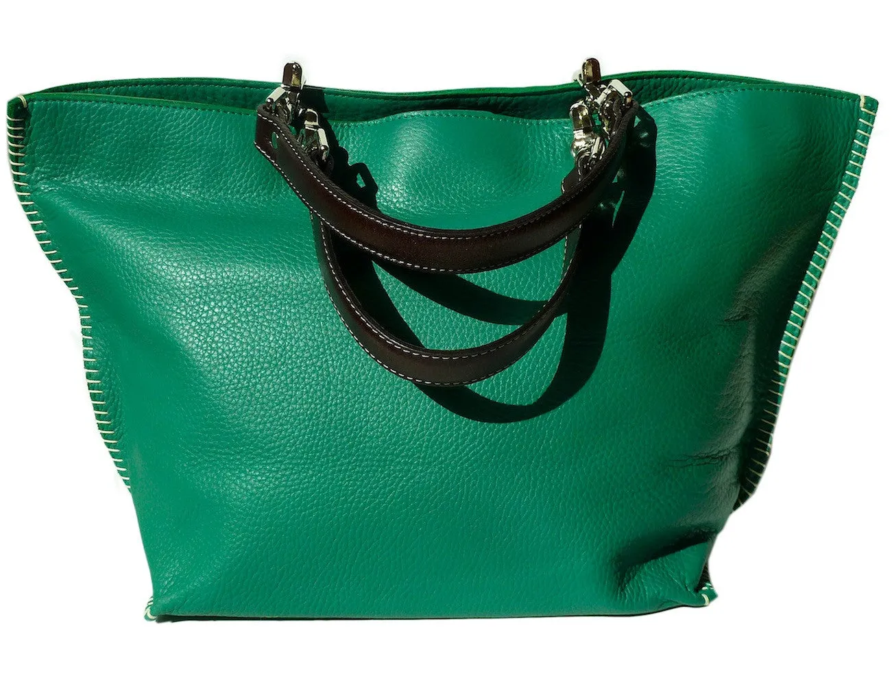 Gamini Mini Suede Bag With Topstitching Beige