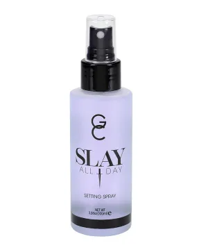 GC Make Up Setting Spray - Gerard Cosmetics Slay All Day Lavender Scented - OIL CONTROL, MATTE FINISH facial mist & makeup sealer, Keeps makeup fresh all day- 3.38oz (100ml) CRUELTY FREE, USA MADE