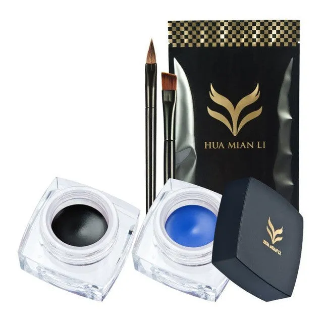 Gel  Eyeliner   2pcs Eyeliner Brushes