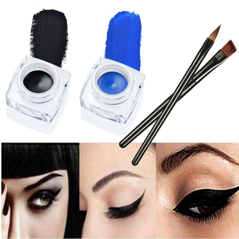 Gel  Eyeliner   2pcs Eyeliner Brushes