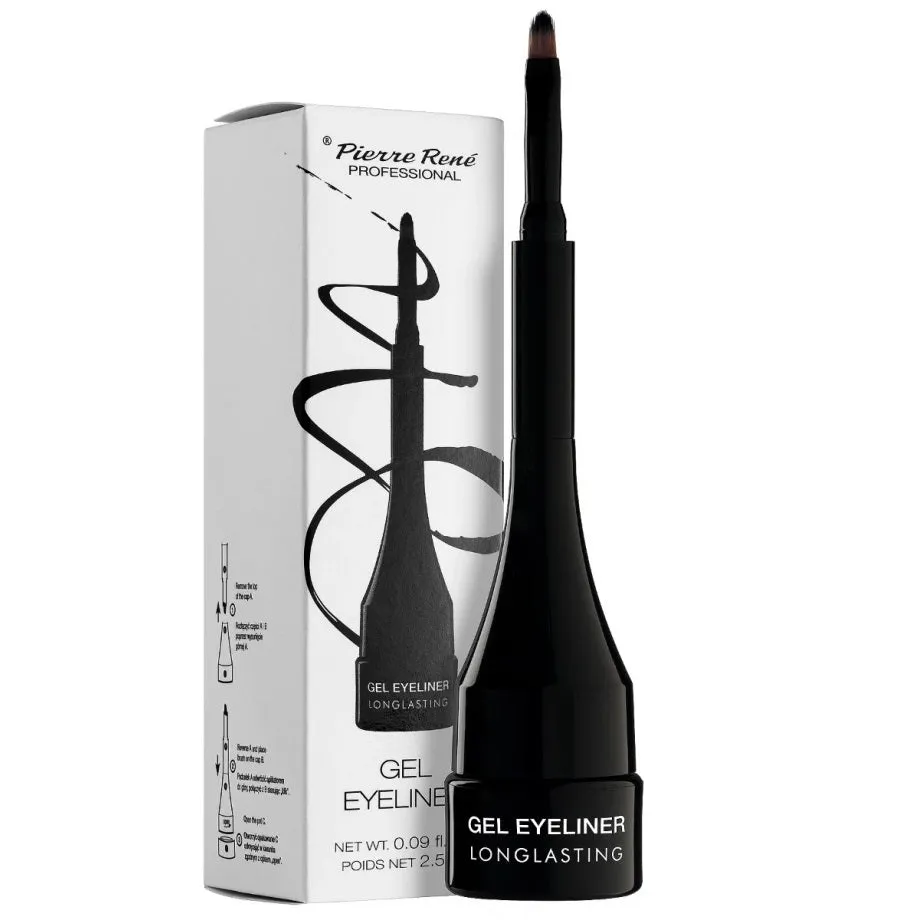 Gel Eyeliner Longlasting 24h Waterproof wodoodporny eyeliner 01 Carbon Black 2.5ml