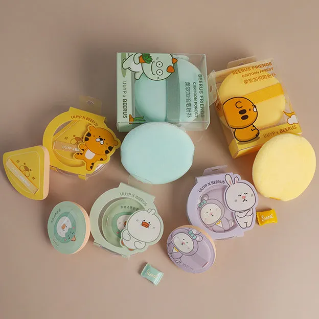 GLADKING Ultra Soft Washable Large Round Velour Loose Powder / Body Powder Puff
