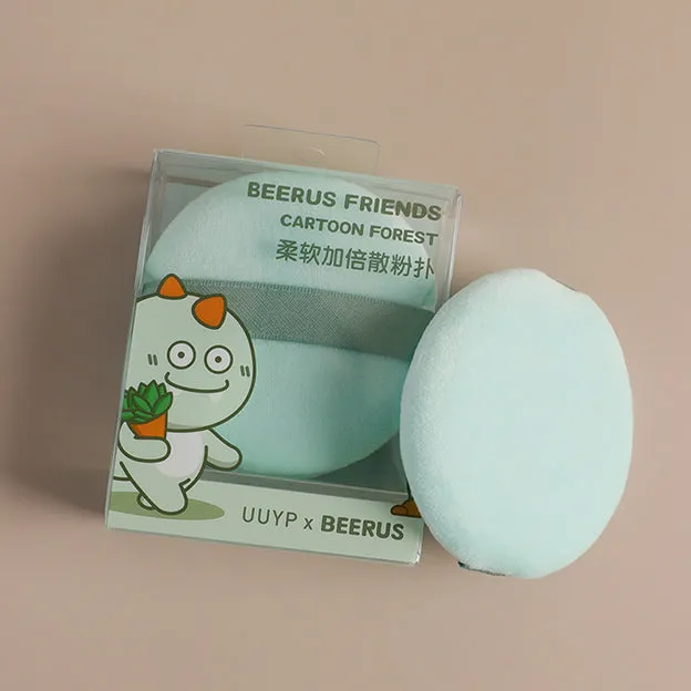 GLADKING Ultra Soft Washable Large Round Velour Loose Powder / Body Powder Puff