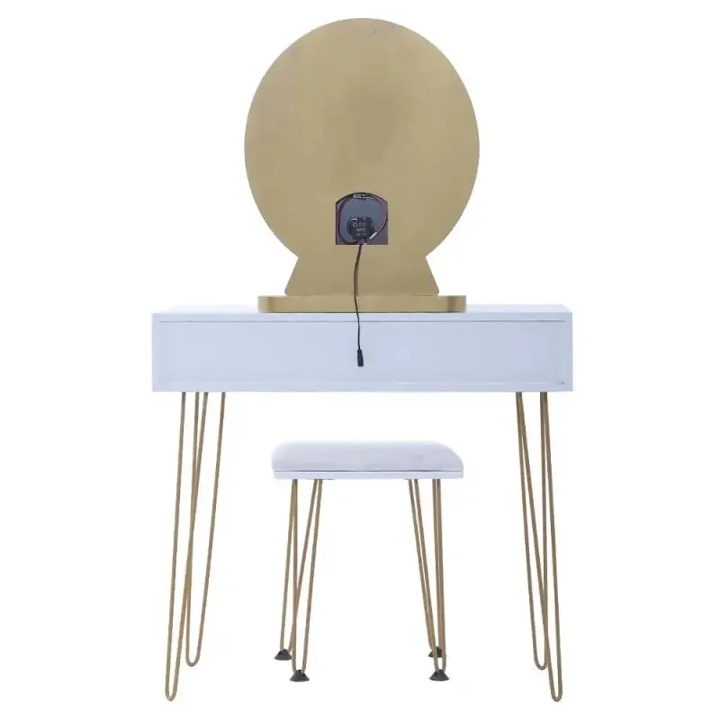 Glam Vanity Set with Lighted Mirror