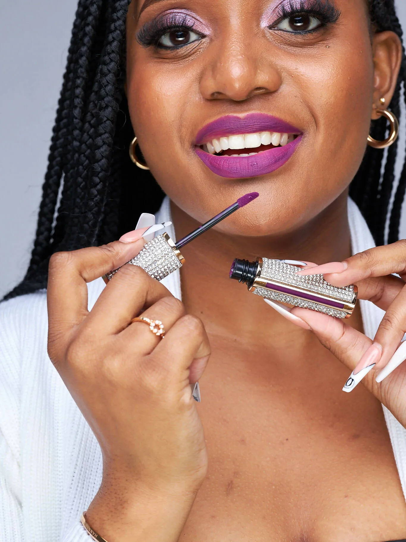 Glamour Queen Say My Name Lipstick- Purple