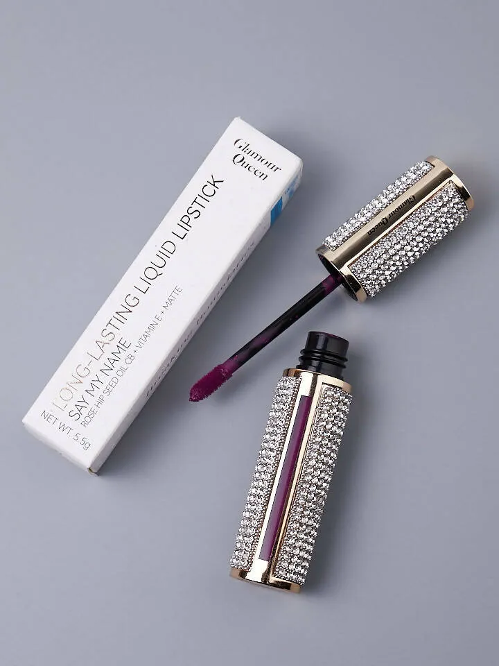 Glamour Queen Say My Name Lipstick- Purple