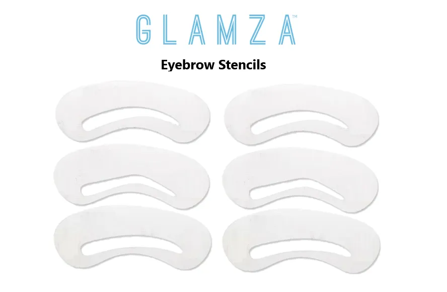 Glamza Eyebrow Stencils 3, 6 or 9 Pack