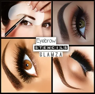 Glamza Eyebrow Stencils 3, 6 or 9 Pack