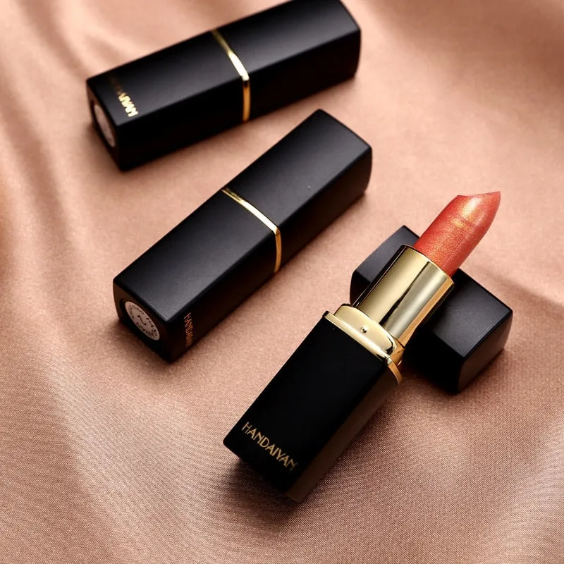 Glitter Lipstick Change Color Waterproof Shimmer Rouge