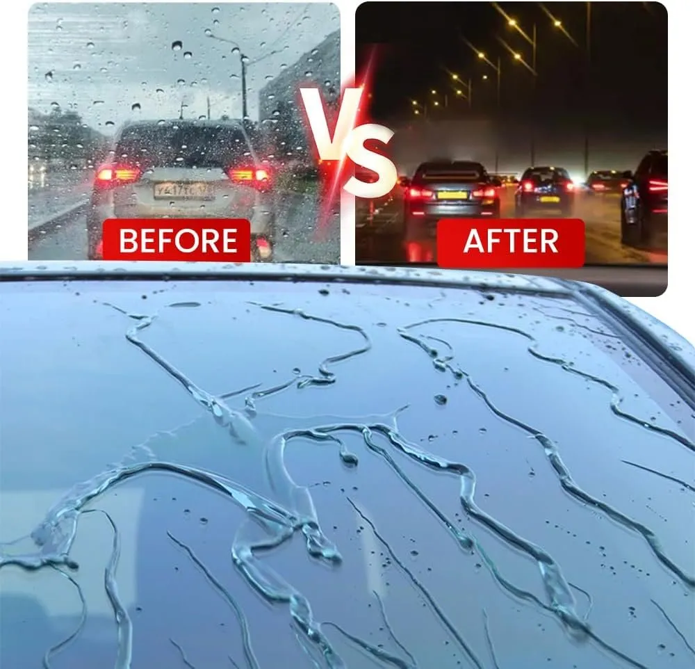 Glossy Powerful Automotive Windshield Cleaner - Prevents Rain And Fog Cleaning Glass Brush