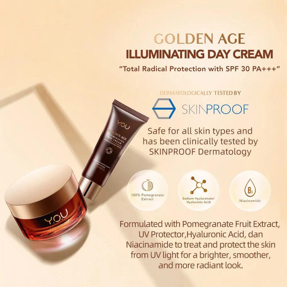 Golden Age Illuminating Day Cream - Skin Care Whitening Moisturizing