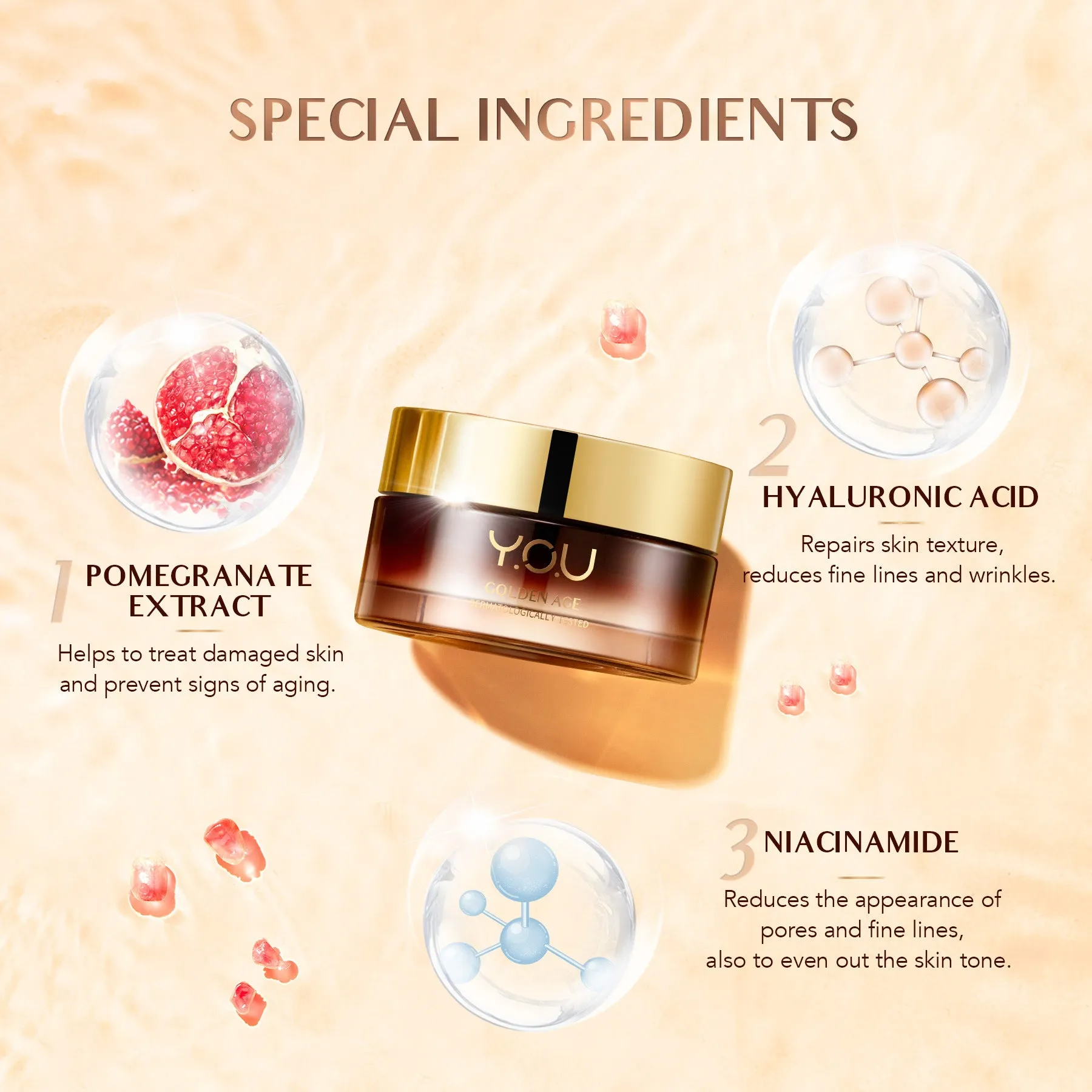 Golden Age Illuminating Day Cream - Skin Care Whitening Moisturizing