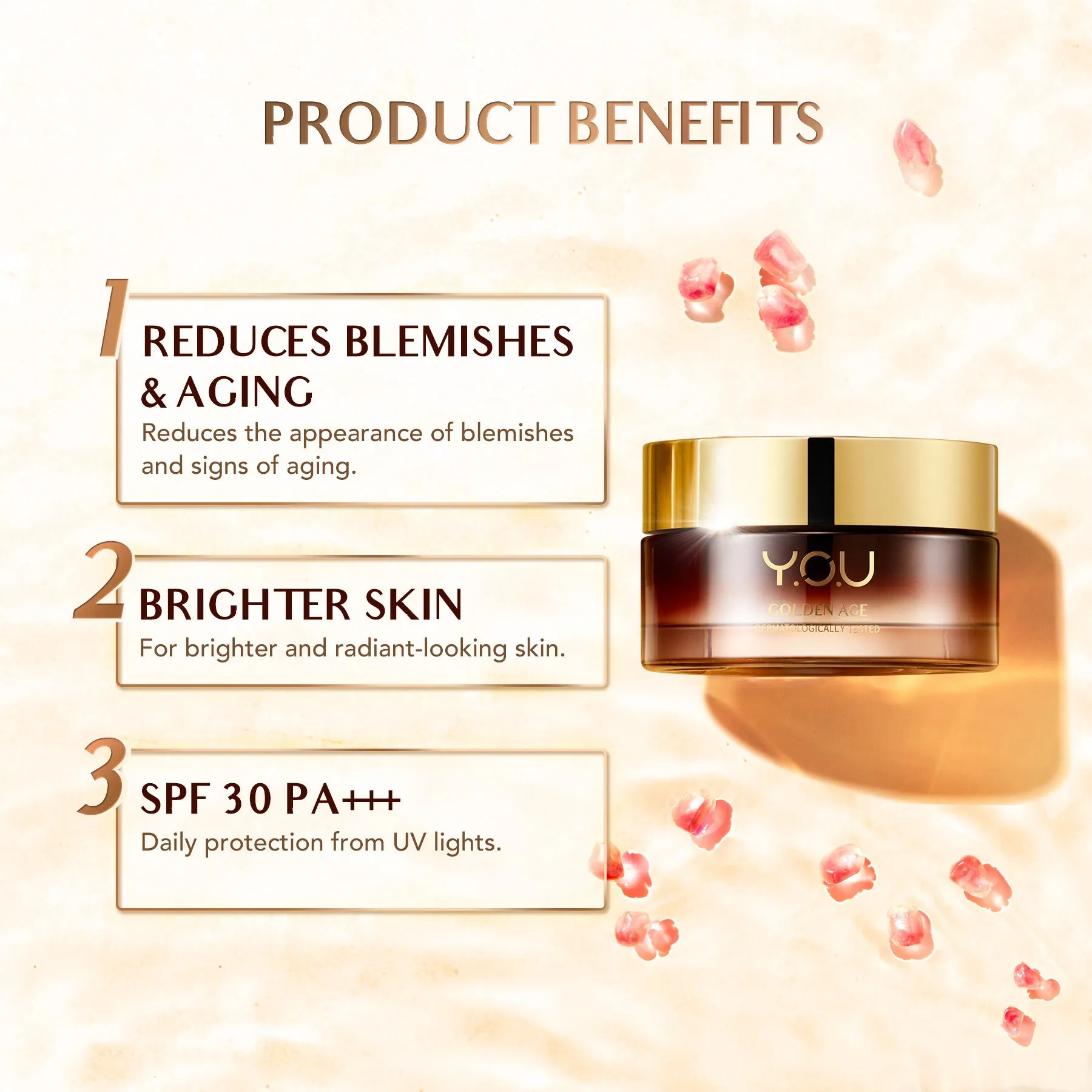 Golden Age Illuminating Day Cream - Skin Care Whitening Moisturizing