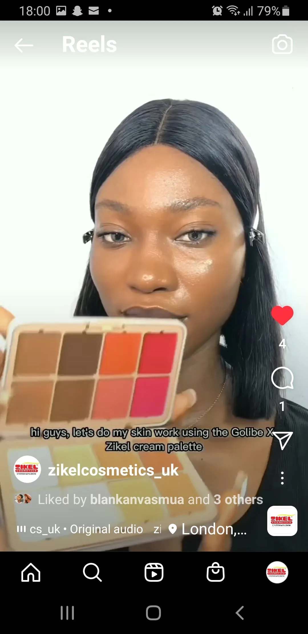 GOLIBE Cream concealer and blush palette