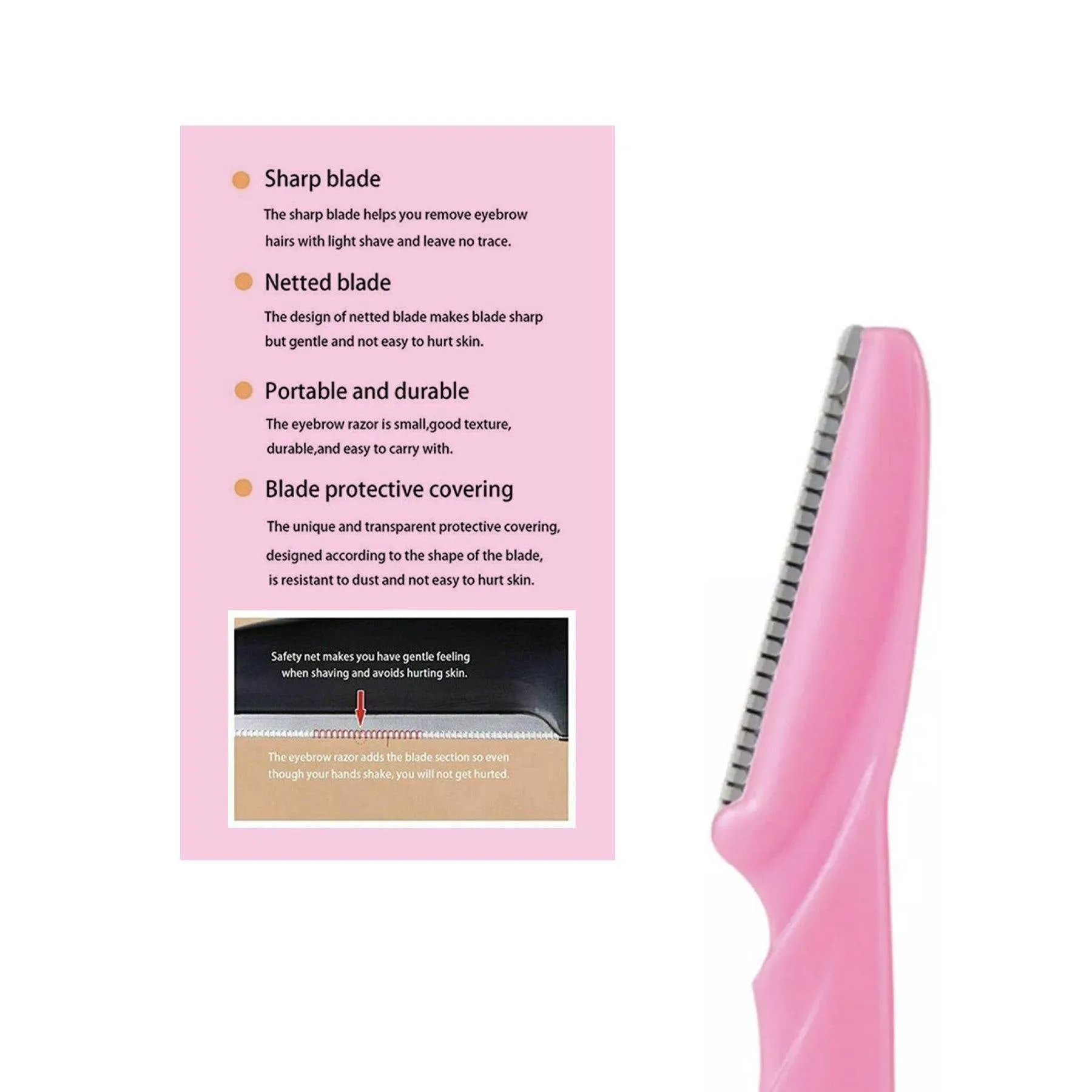 GS Eyebrow Face Upper Lip Razor Multi-color 6 piece
