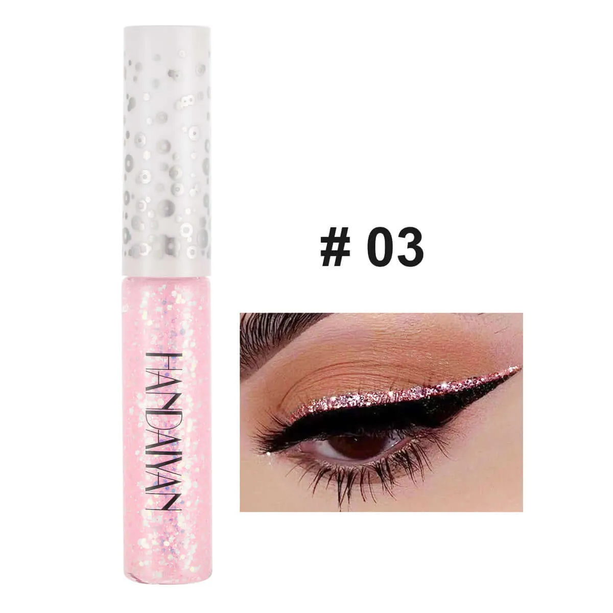 HANDAIYAN 12 Colors Sequin Eyeliner