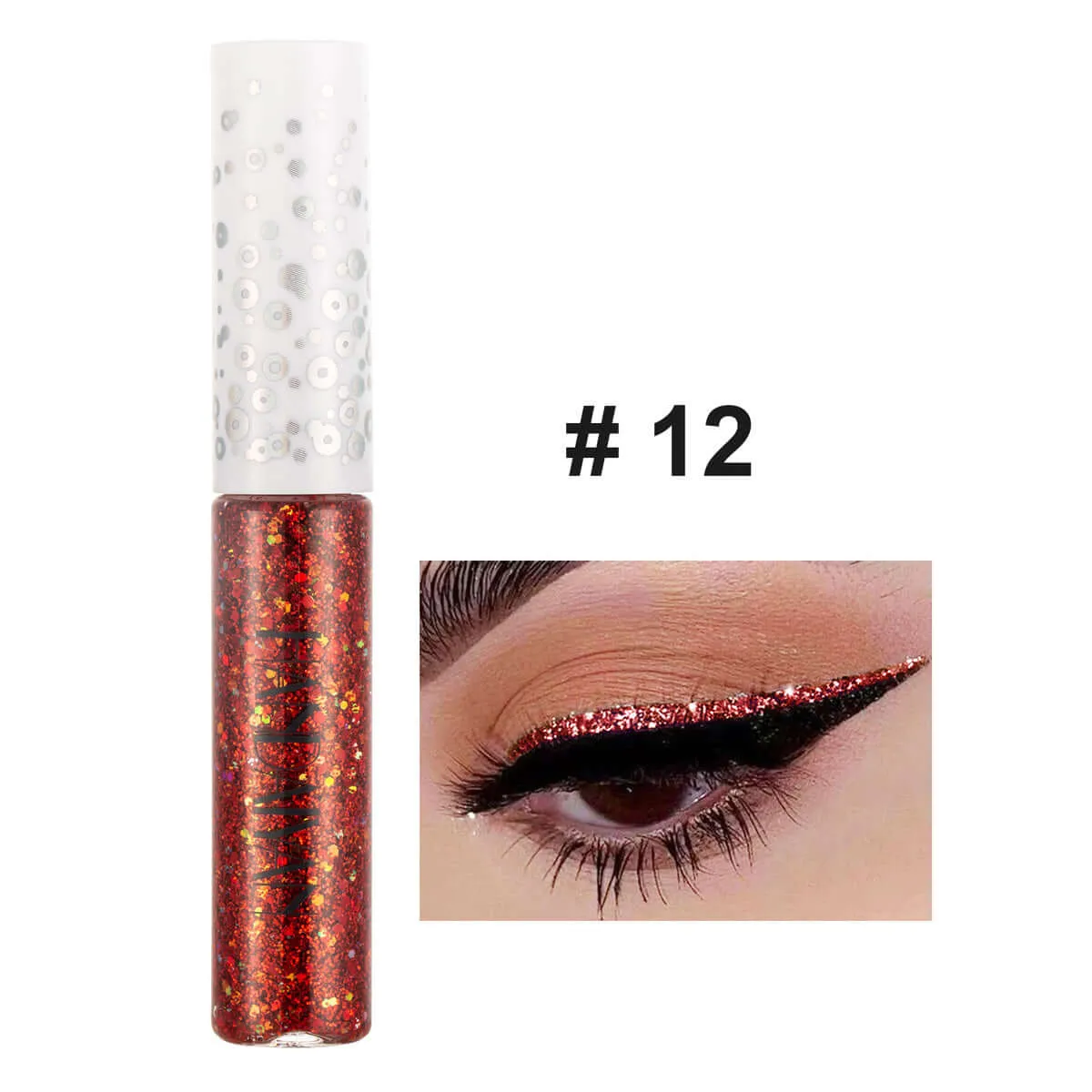 HANDAIYAN 12 Colors Sequin Eyeliner