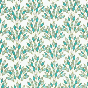 Haven - Brushed Leaves Jade Yardage