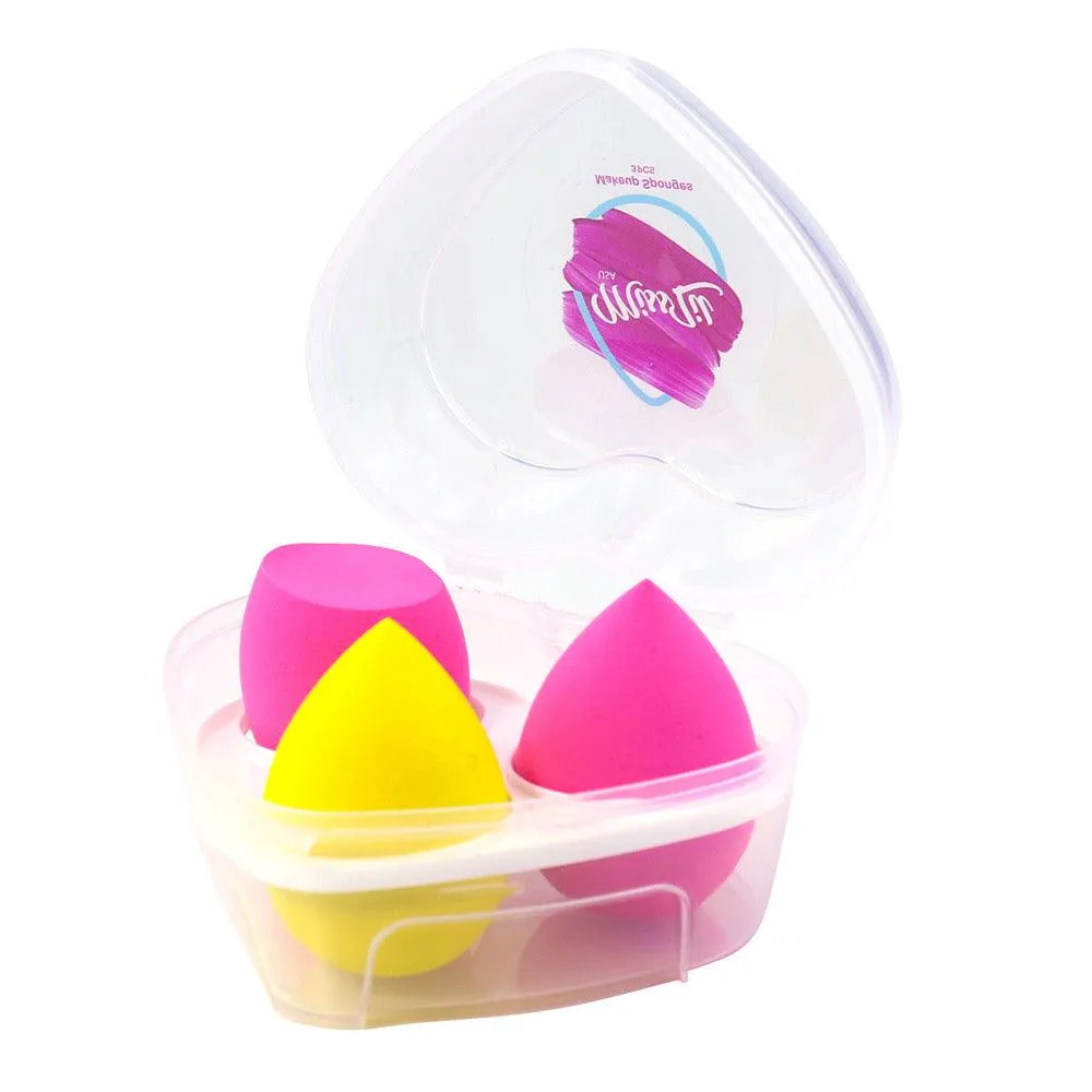 Heart Makeup Sponges - Miss Lil USA 3pcs/Pack of 12