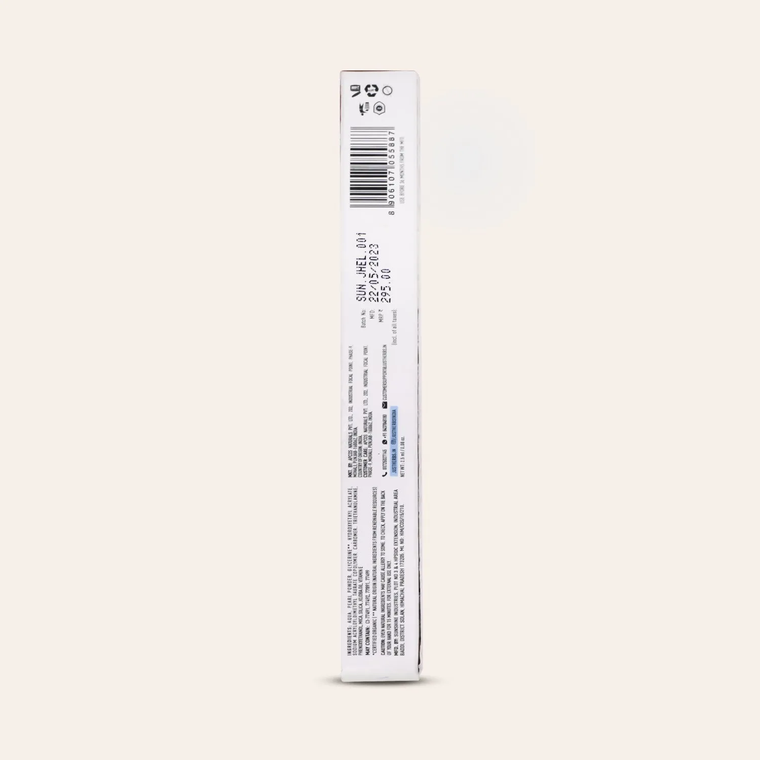 Herb-Enriched Waterproof Eyeliner Organic with Jojoba Oil & Vitamin E -  Eclectic Blue