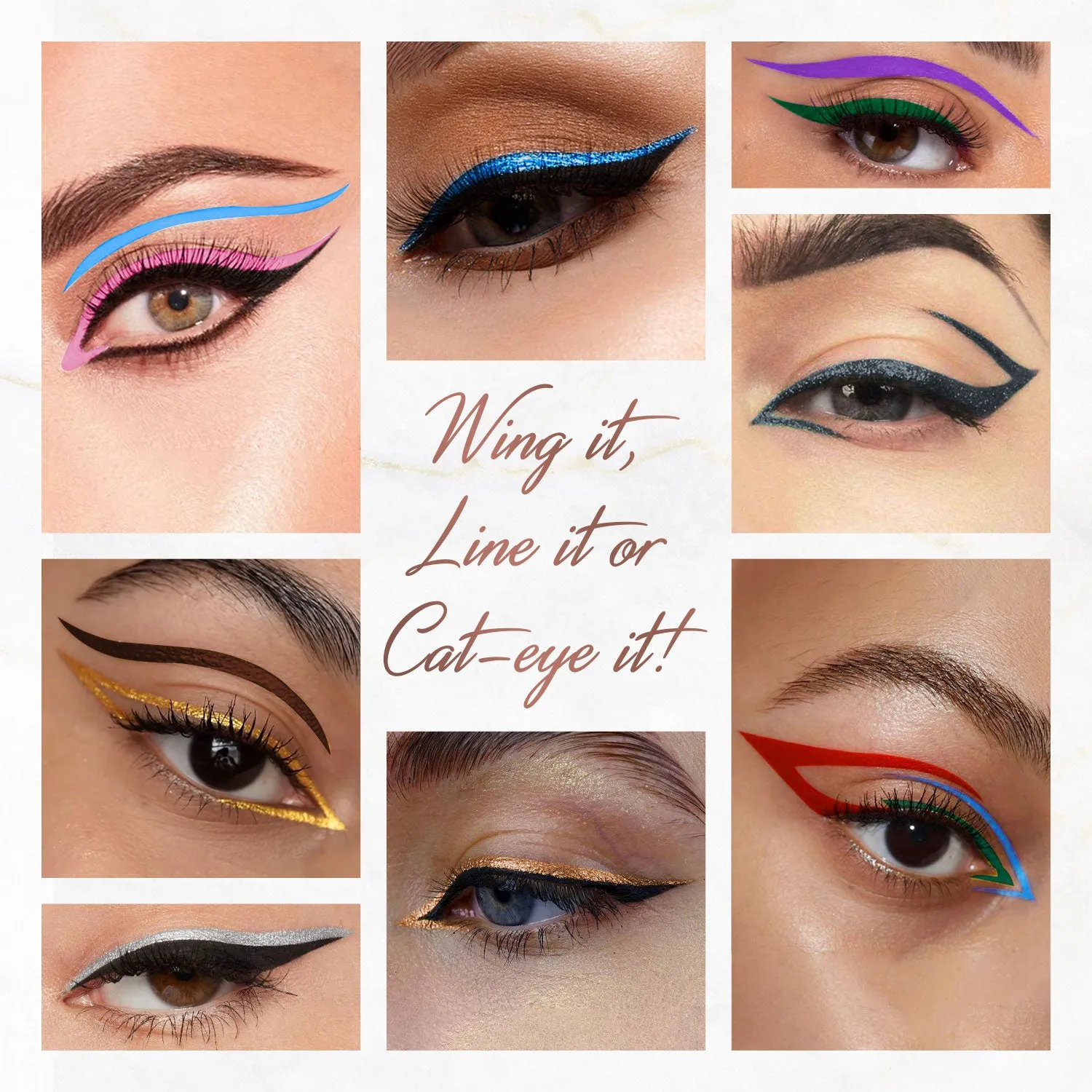 Herb-Enriched Waterproof Eyeliner Organic with Jojoba Oil & Vitamin E -  Eclectic Blue