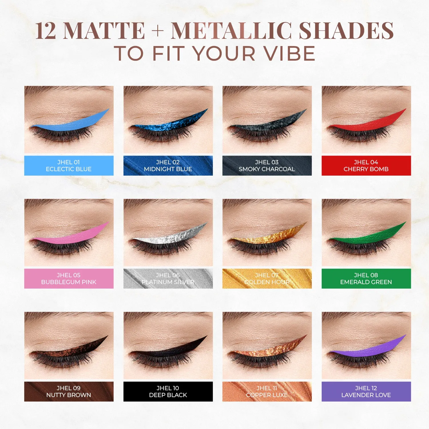 Herb-Enriched Waterproof Eyeliner Organic with Jojoba Oil & Vitamin E -  Eclectic Blue