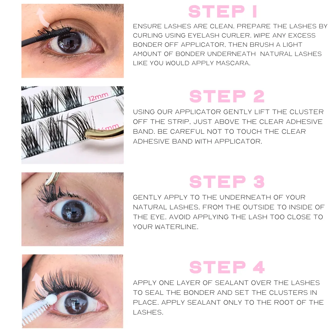 HOLY FLUFF - Vegan Individual Lash Clusters