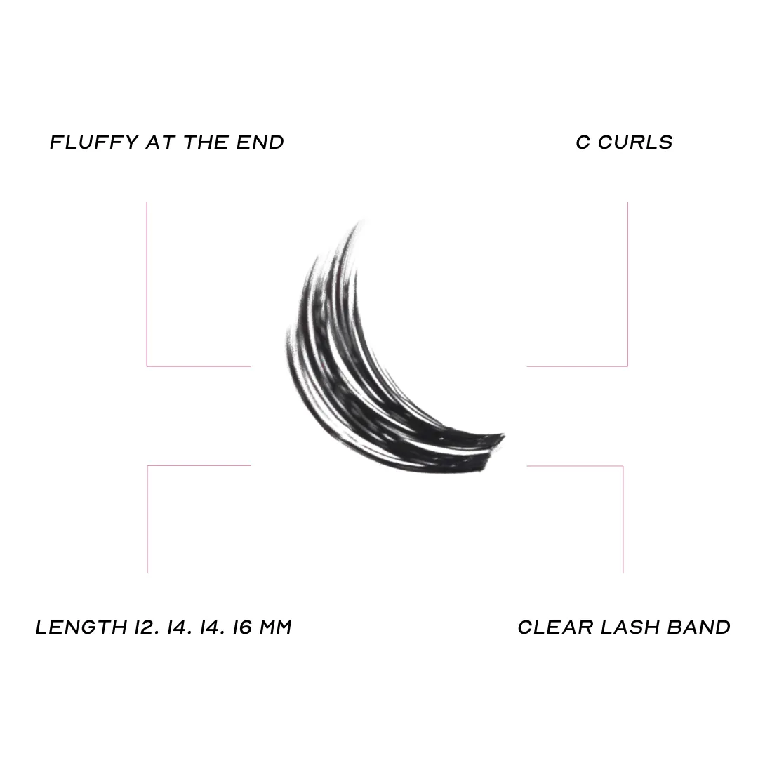 HOLY FLUFF - Vegan Individual Lash Clusters