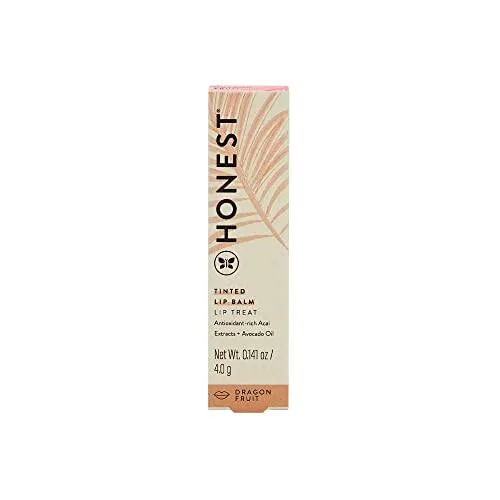 Honest Beauty Tinted Lip Balm, Dragon Fruit (Packaging May Vary), 0.141 Oz