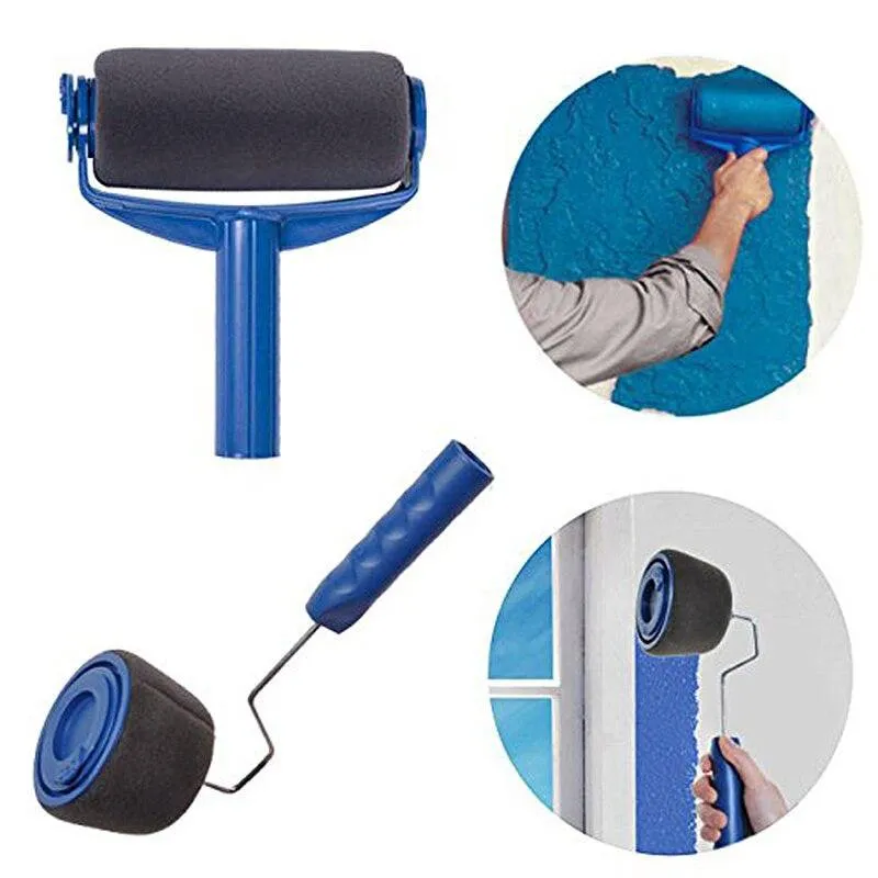 Household Paint Roller Runner Decor Brush Handle 9pcs, Professional Tools