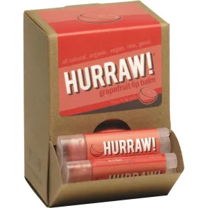 Hurraw! Grapefruit Lip Balm 4.8g x 24 Display