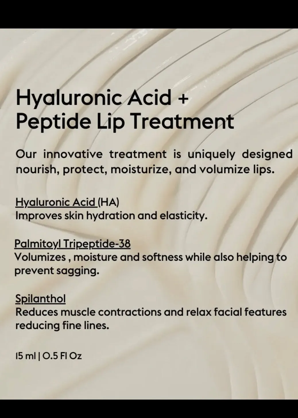 Hyaluronic Acid   Peptide Lip Treatment