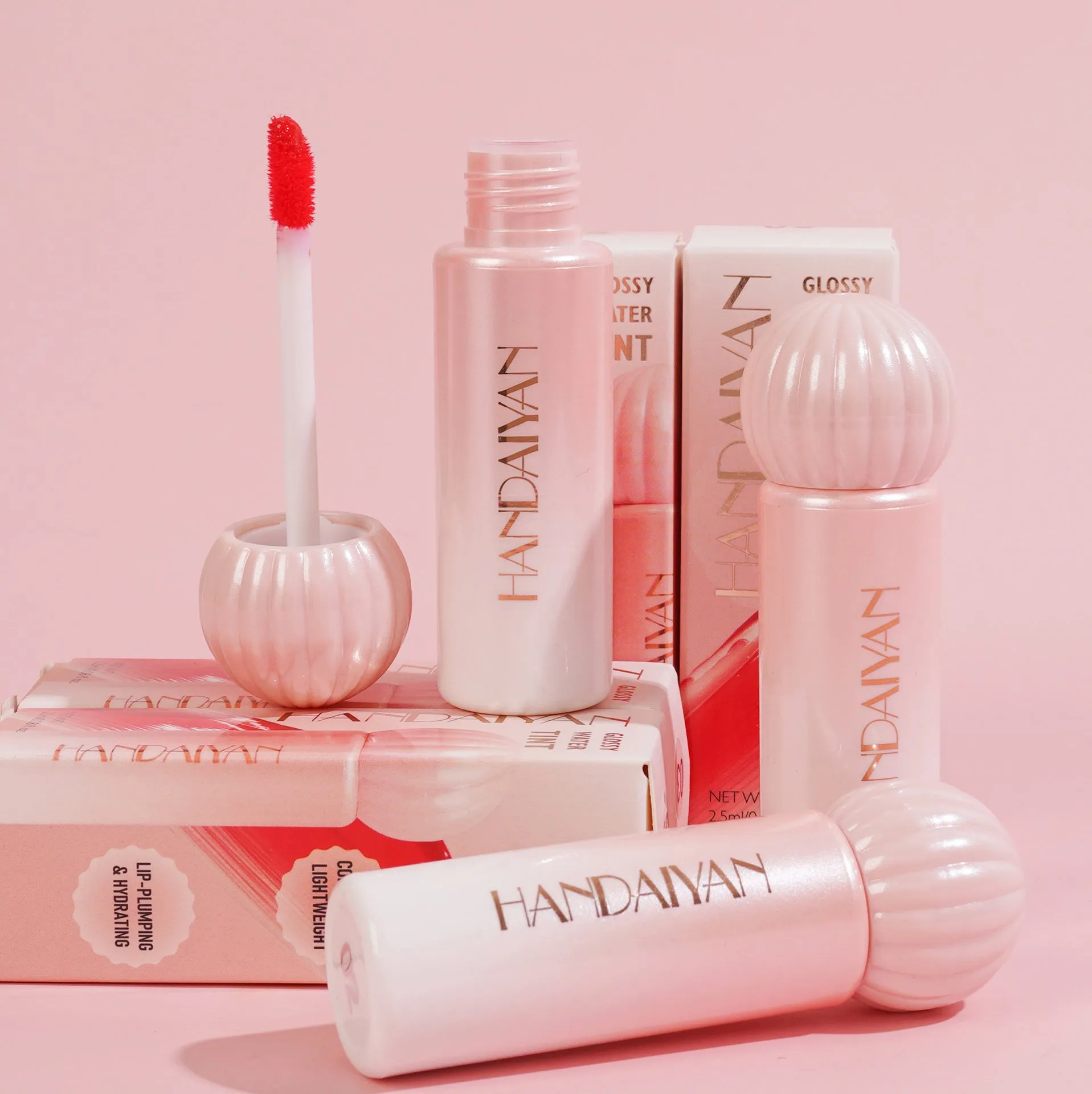 Hydrating Mirror-Finish Lip Stain: Silky Smooth Long-Lasting Lip Gloss
