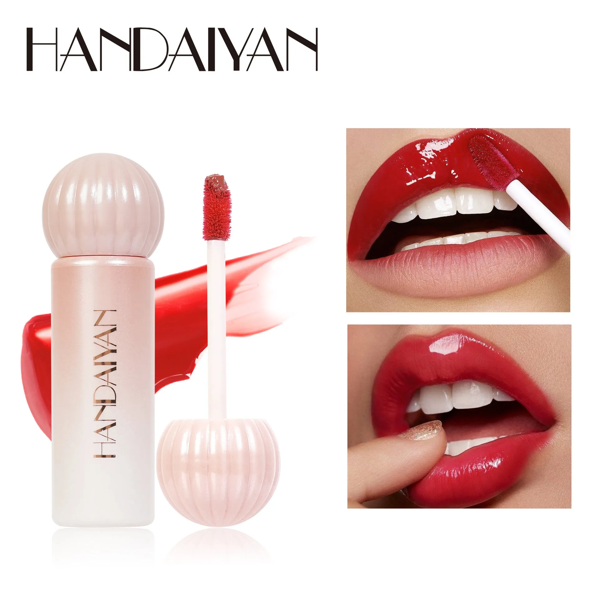 Hydrating Mirror-Finish Lip Stain: Silky Smooth Long-Lasting Lip Gloss
