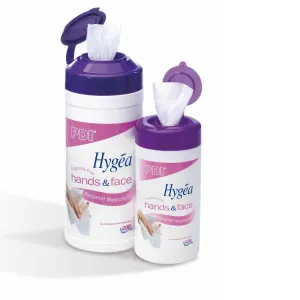 Hygea Hands & Face Personal Wash Cloths (6 x 200 Wipes)
