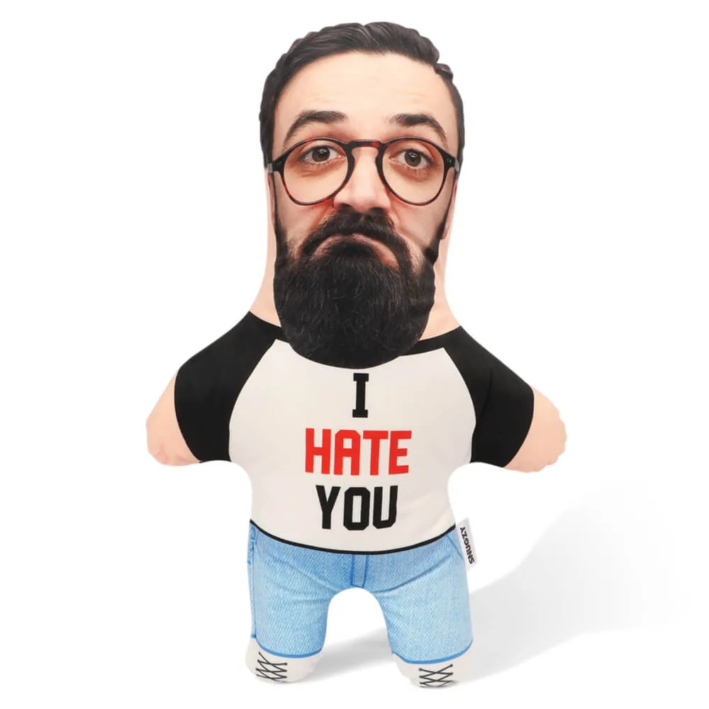I Hate You Face Pillow