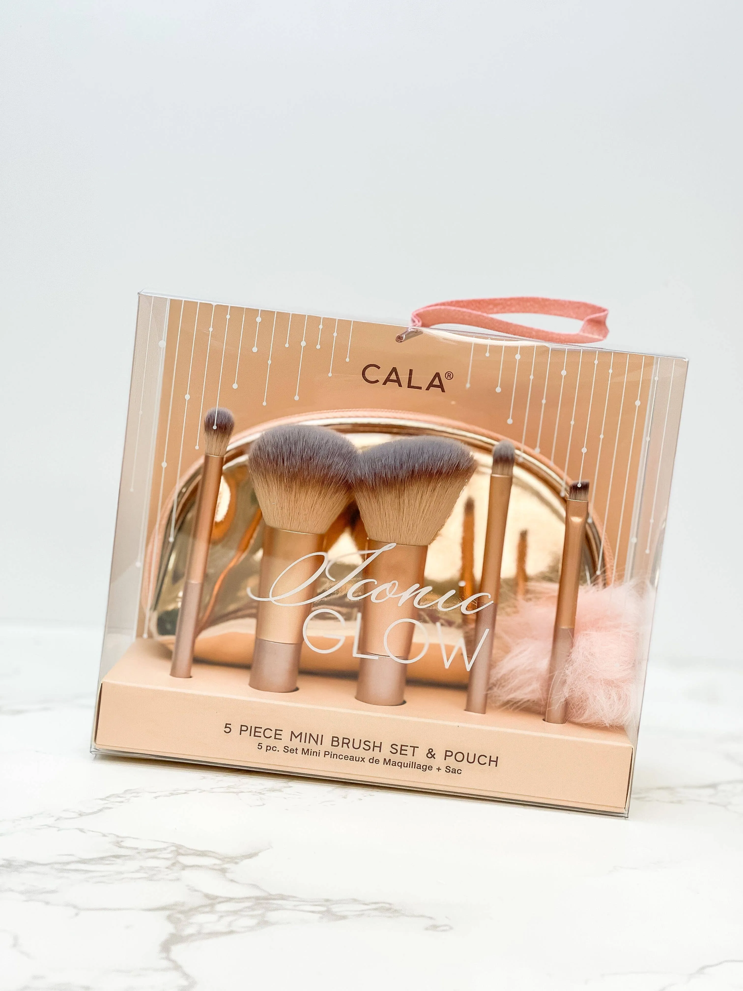 Iconic Glow 5 Piece Mini Brush Set & Pouch