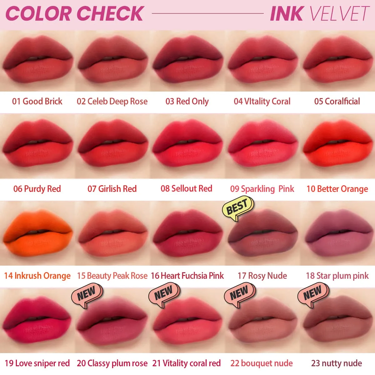 Ink Velvet (28 Colours)