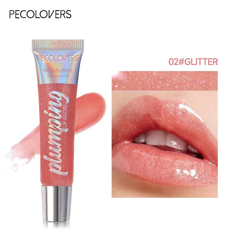 Instant Volumizing Lip Plumper Oil - Collagen Lip Gloss Moisturizer to Repair Lip with Extreme Volume Essence. Lips Enhancer Cosmetics
