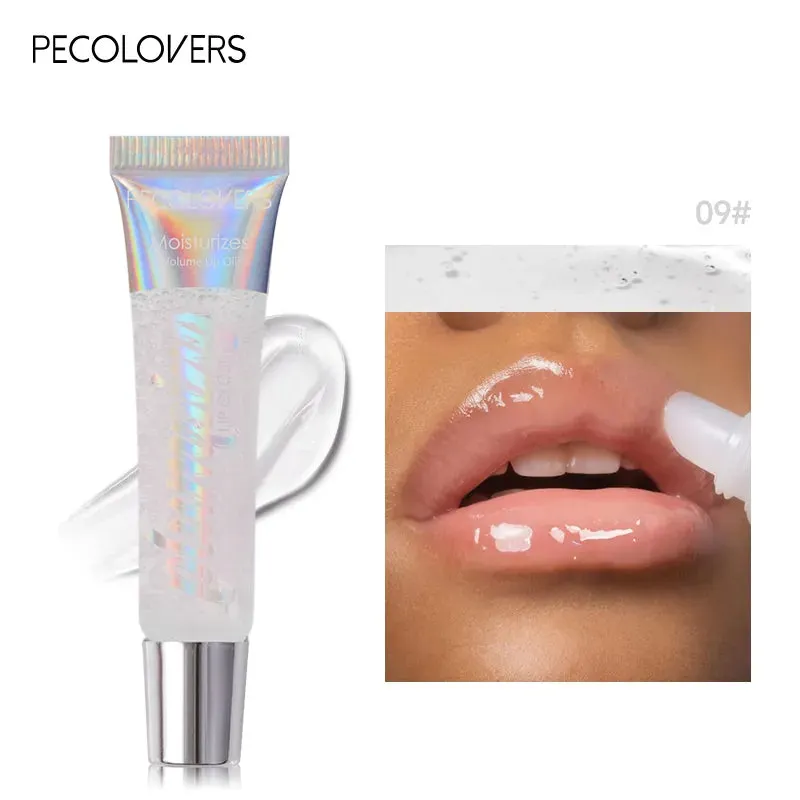 Instant Volumizing Lip Plumper Oil - Collagen Lip Gloss Moisturizer to Repair Lip with Extreme Volume Essence. Lips Enhancer Cosmetics
