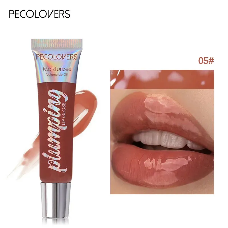 Instant Volumizing Lip Plumper Oil - Collagen Lip Gloss Moisturizer to Repair Lip with Extreme Volume Essence. Lips Enhancer Cosmetics