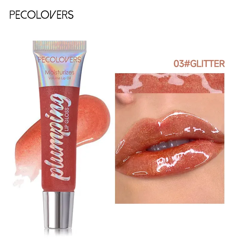 Instant Volumizing Lip Plumper Oil - Collagen Lip Gloss Moisturizer to Repair Lip with Extreme Volume Essence. Lips Enhancer Cosmetics