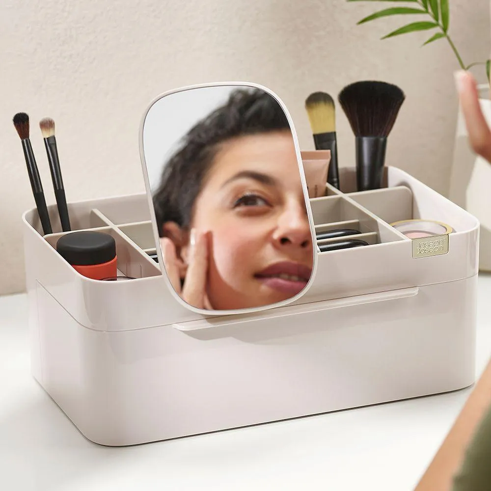 Joseph Joseph Viva Deluxe Makeup Organiser with Mirror