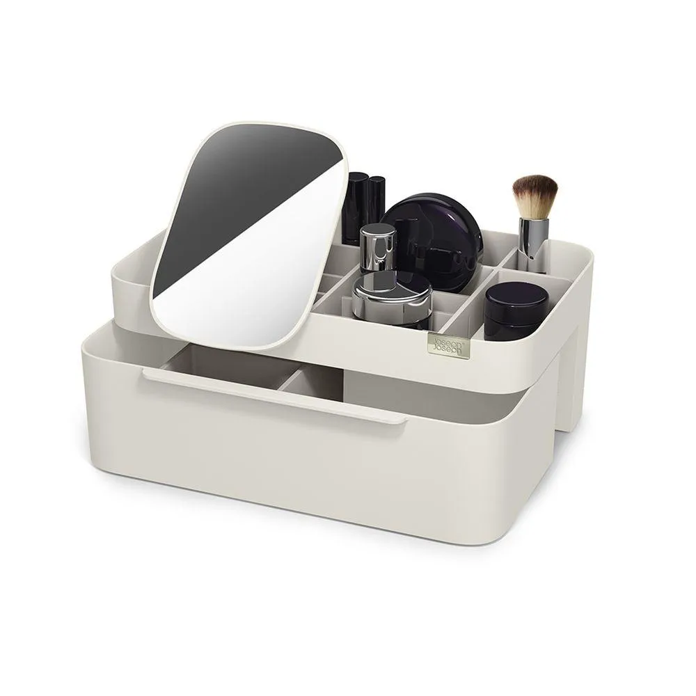 Joseph Joseph Viva Deluxe Makeup Organiser with Mirror