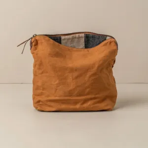 Journey Makeup Canvas Bag - Cinnamon